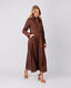 Chocolate Shirt Dress And Belt