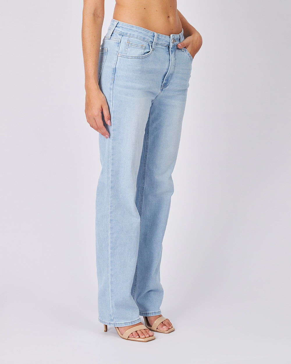 Classic Light Blue Denim Pants