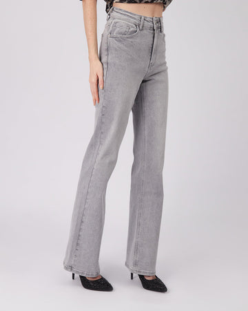 Grey Denim Straight Leg Pant