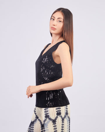 Black Stardust Top