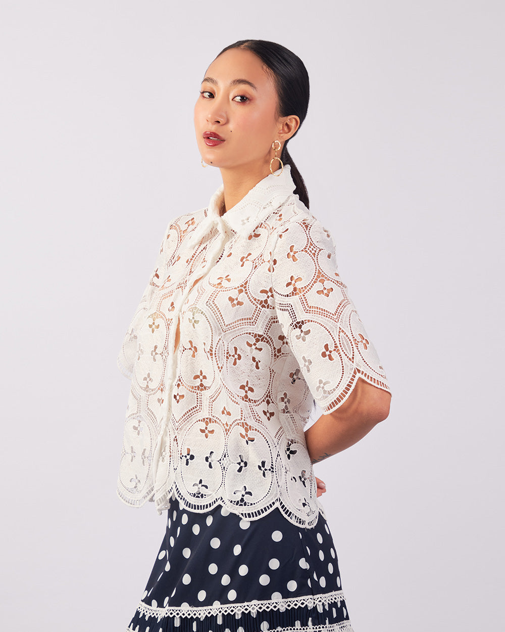 White Lace Blouse