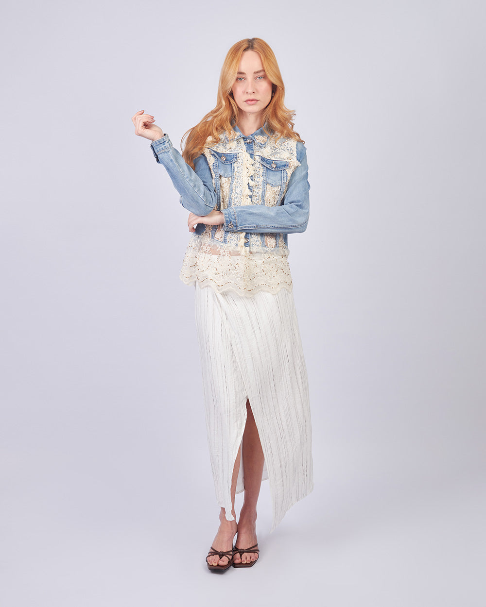 White Petal Skirt