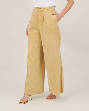 Camel Corduroy Palazzo Pants