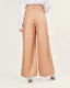 Camel wide-leg pants