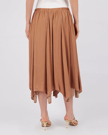 Camel Asymmetrical Skirt