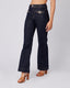 Blue Denim Pants Pocket Appliqué