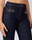 Blue Denim Pants Pocket Appliqué