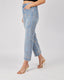 Light Blue Denim Pants Embroidered