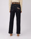 Blue Pants  Animal Print Belt