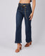 Blue Denim Pants Gold Belt