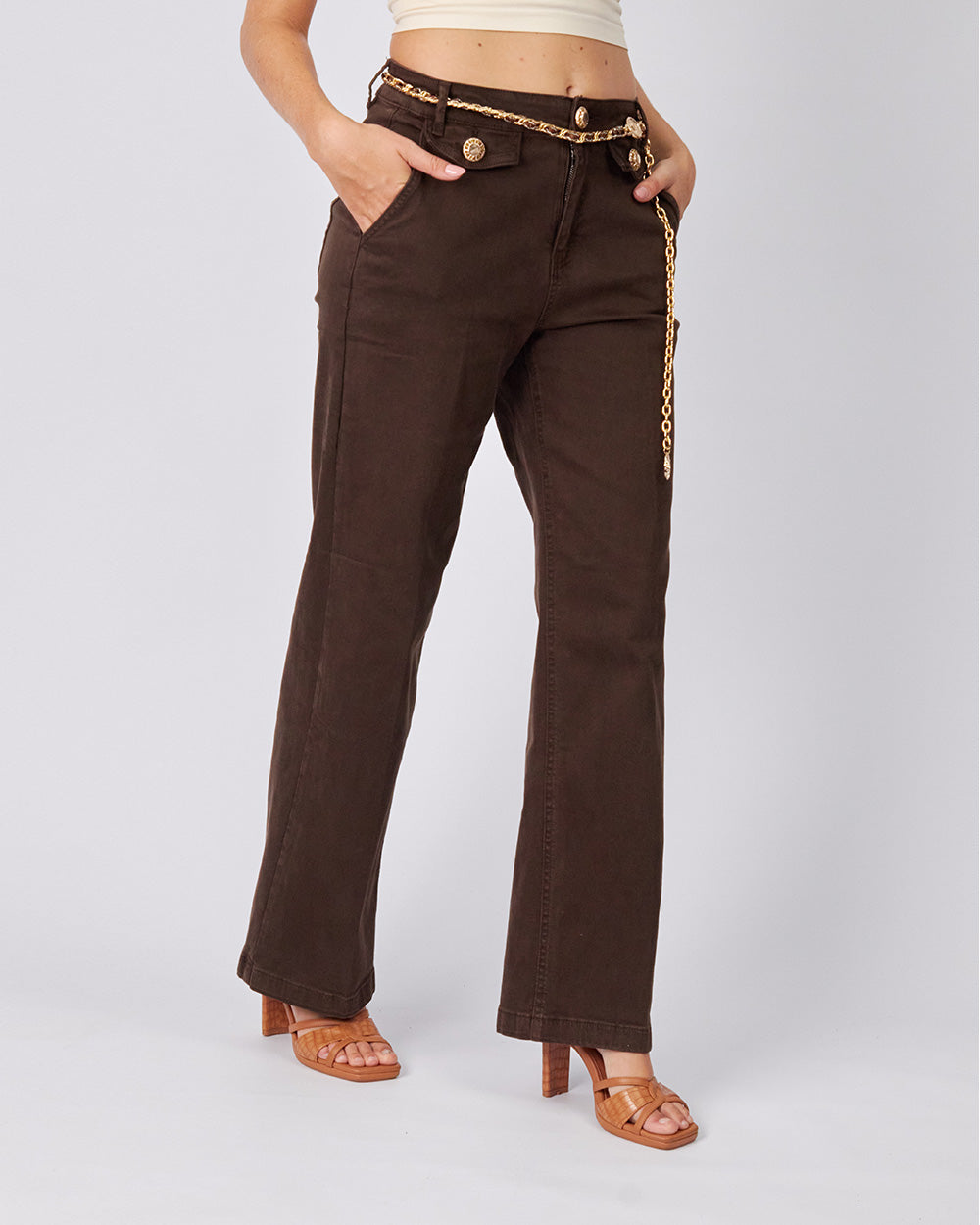 Chocolate Denim Pants