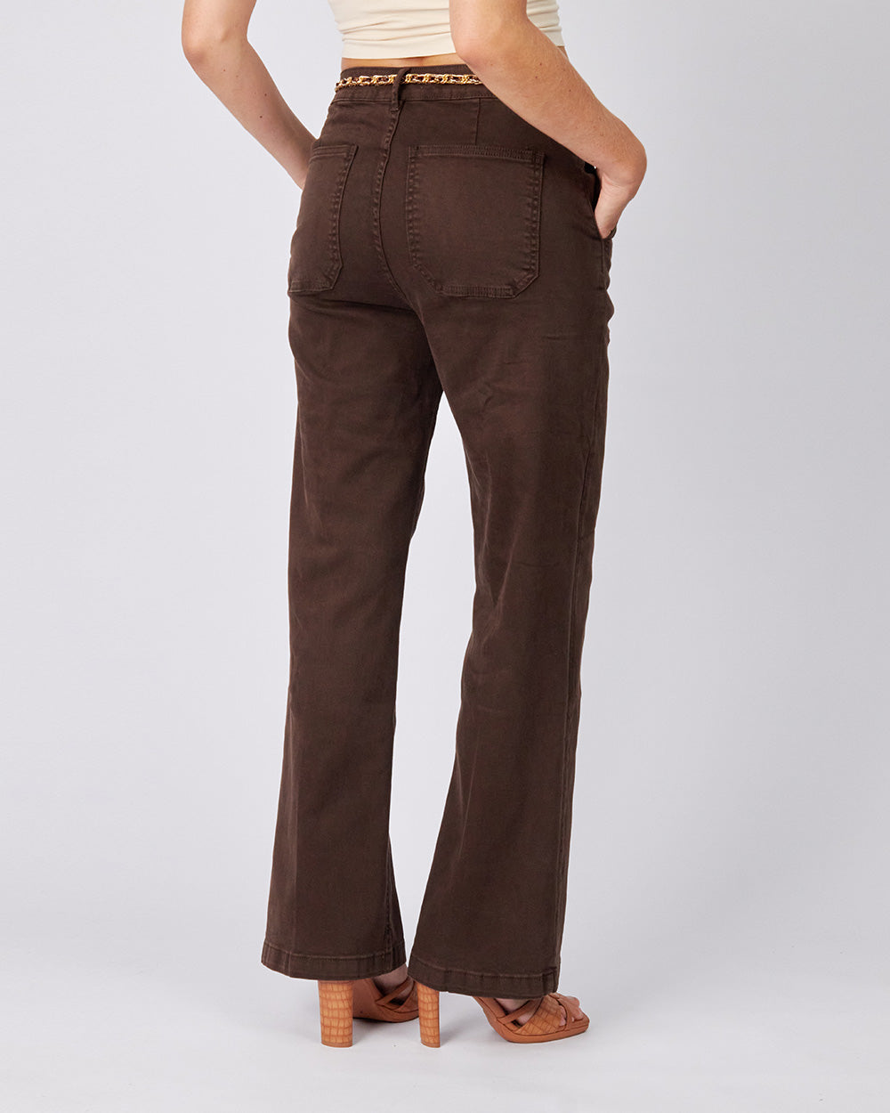 Chocolate Denim Pants