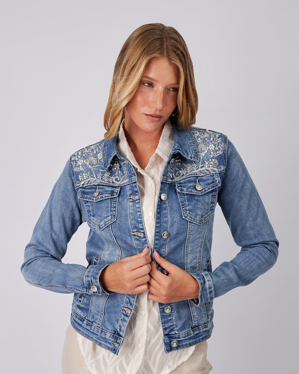 Blue Denim Jacket Sparkles