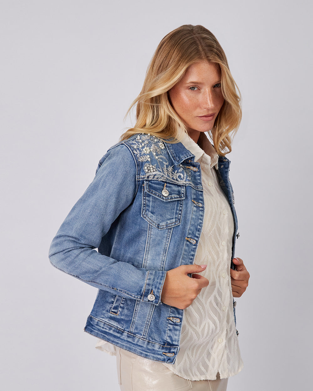 Blue Denim Jacket Sparkles