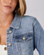 Light Blue Denim Mandala Jacket