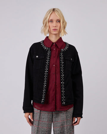 Black Denim Jacket Obsidian
