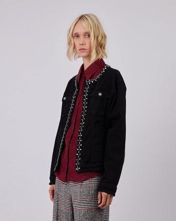 Black Denim Jacket Obsidian