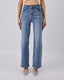 Blue Denim Pants Crystal Bloom