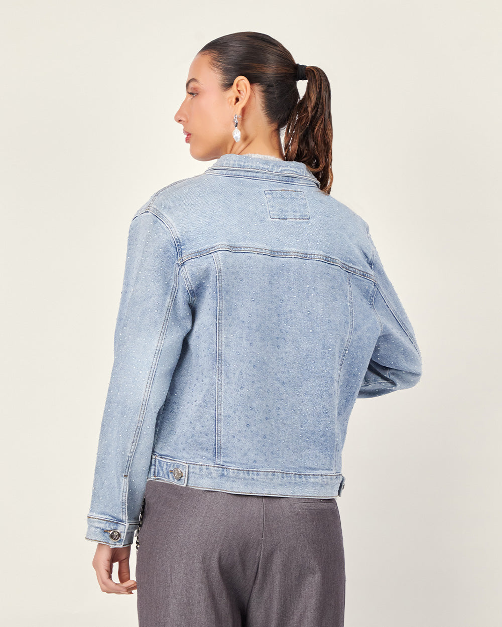 Light Blue Washed Denim Jacket