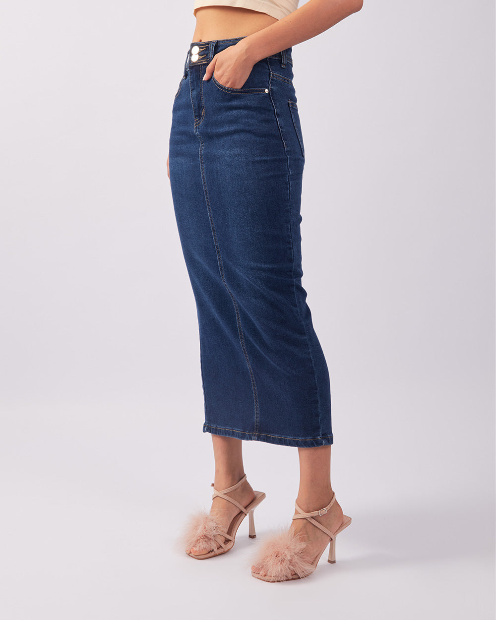 Blue Denim Skirt