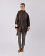 Brown Vegan Leather Coat