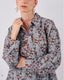 Brown And Light Blue Blouse Sparkle