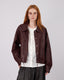 Burgundy Jacket Shirt Collar