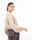 Beige Crop Cardigan