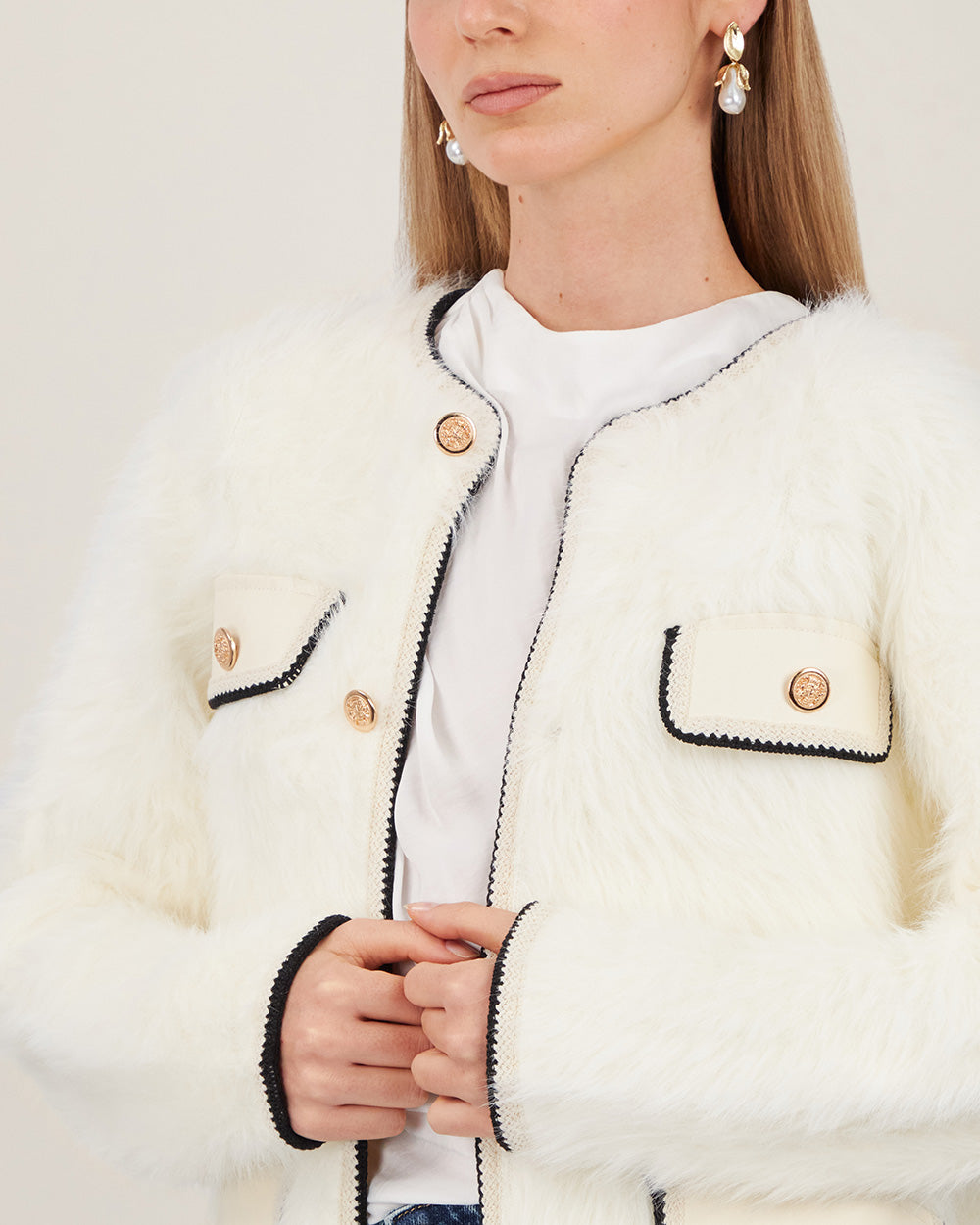 Black Gold Tweed Jacket