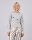 Grey Knitted Sweater With Applications