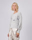 Grey Knitted Sweater With Applications