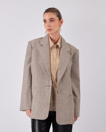 Taupe Blazer Full Sparkle