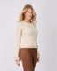 Cream Knit Sweater Waves