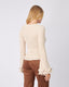 Cream Knit Sweater Waves