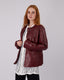 Burgundi Jacket Side Opening