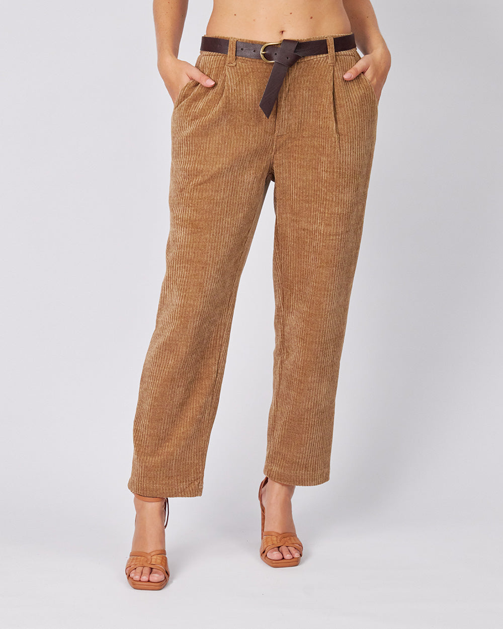 Camel Corduroy Pants