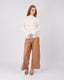 White Lace Blouse High Neck
