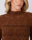 Coffee Lace Blouse