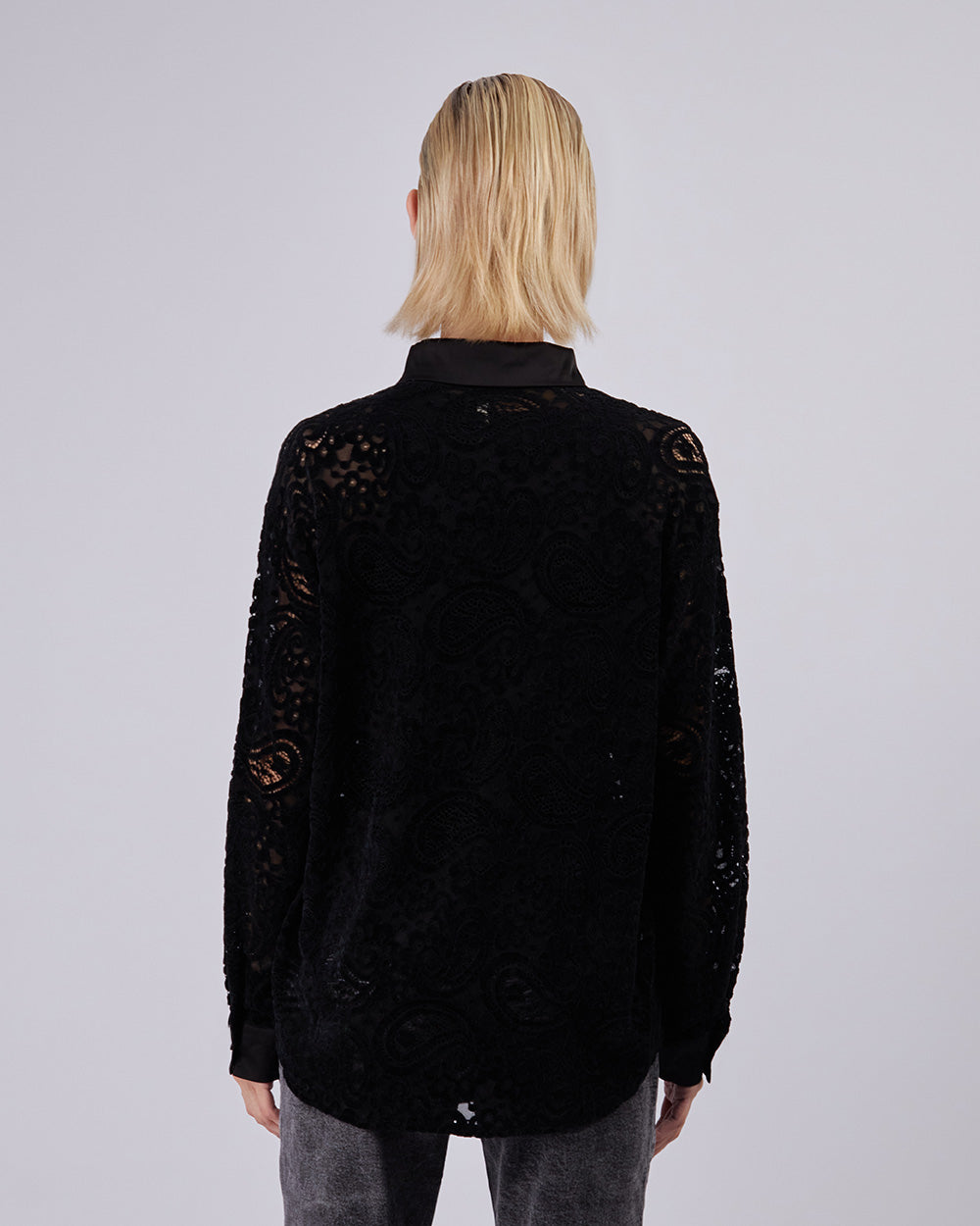 Black Floral Blouse