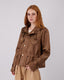 Chocolate High Neck Jacket