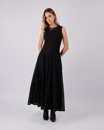 Black Brocade Dress