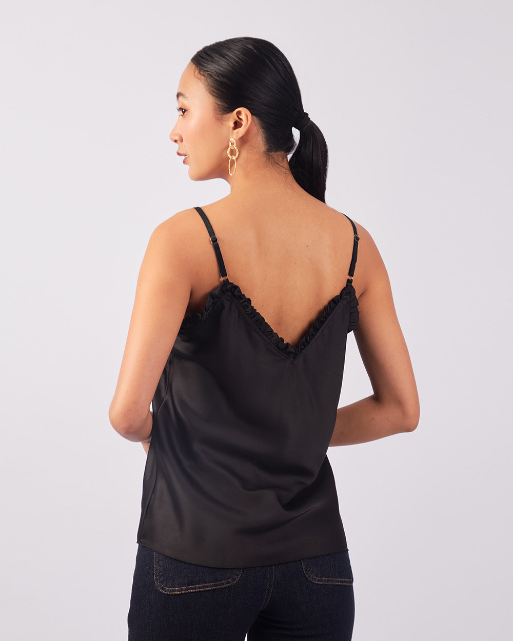 Black Pleated Cami