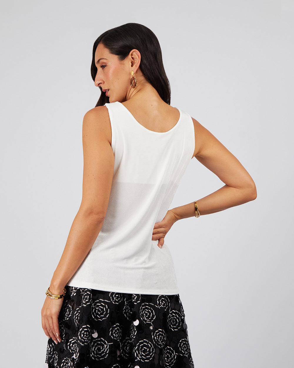 Pearl Slip Dress A Crew Neck