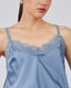 Steel Blue Lace Slip Dress