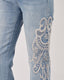 Light Blue Pants Appliqués