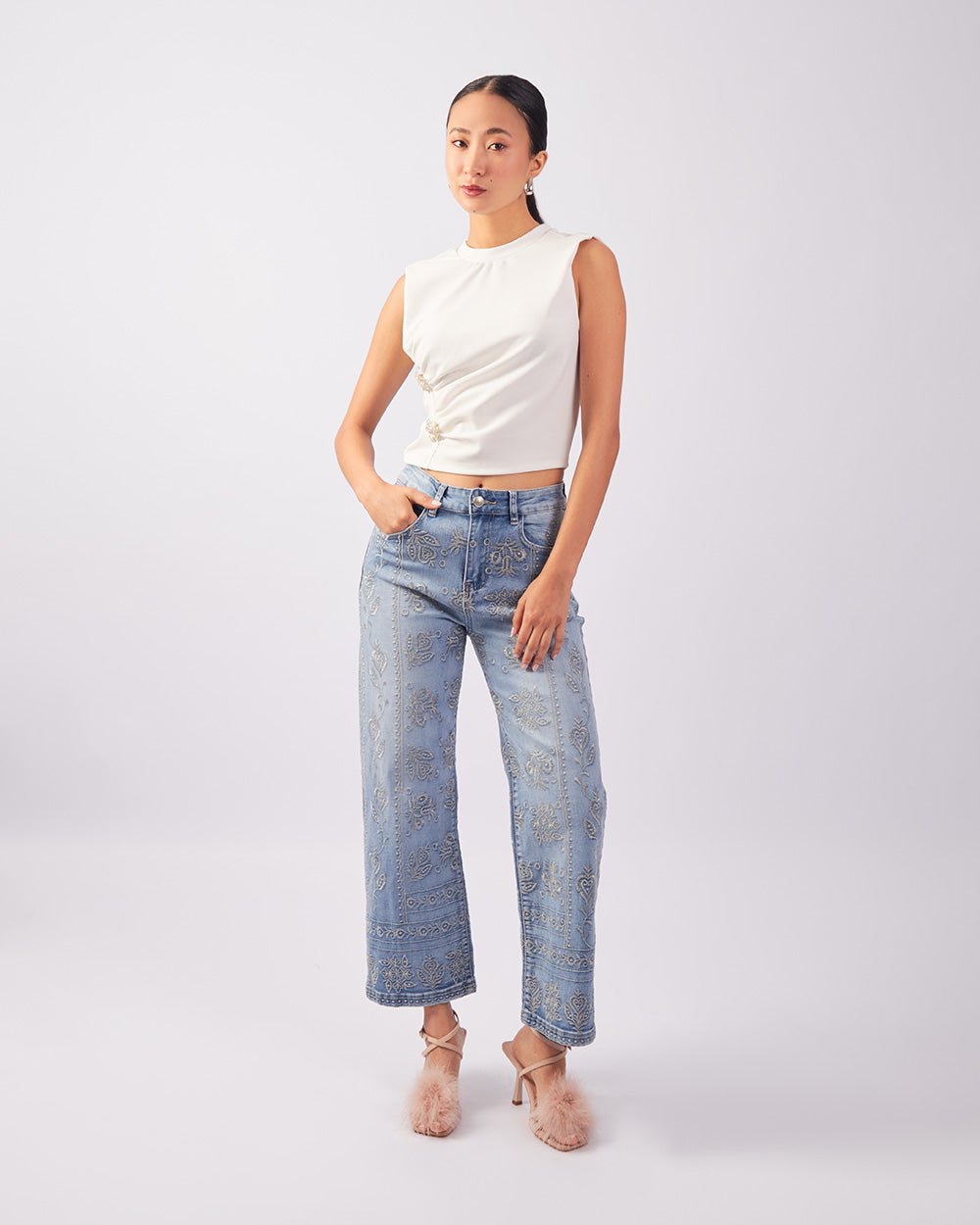 Light Blue Golden Denim