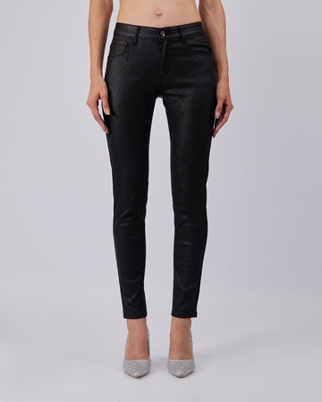 Black Snake Print Pants