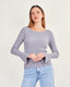 Gray boatneck sweater
