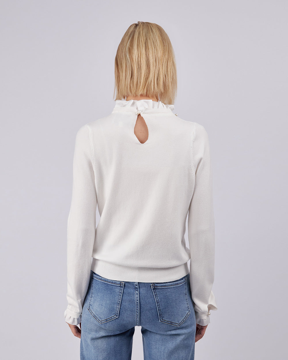 Ivory Sweater  Flowers