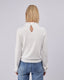 Ivory Sweater  Flowers
